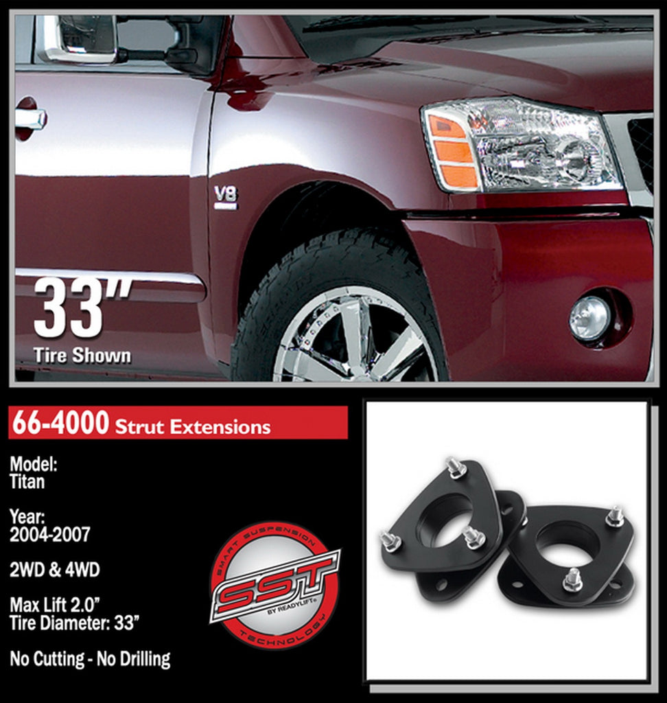 ReadyLift 66-4000 Front Leveling Kit Fits Armada Armada (Pathfinder) QX56 TITAN