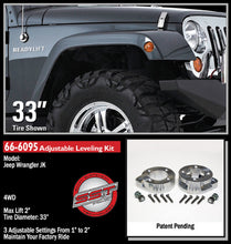 Load image into Gallery viewer, ReadyLift 66-6095 Front Leveling Kit Fits 07-18 Wrangler (JK)