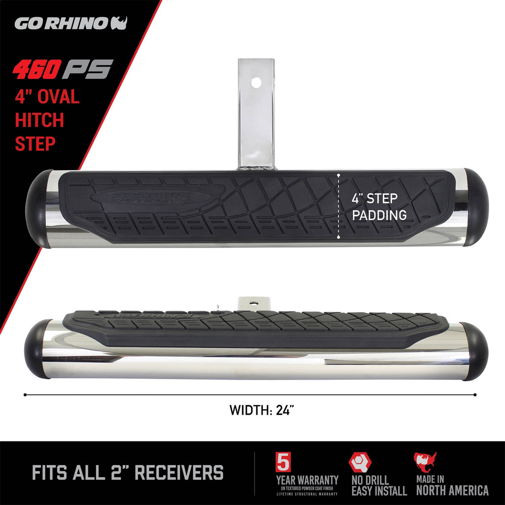 Go Rhino 460PS 4 in. Oval Hitch Step