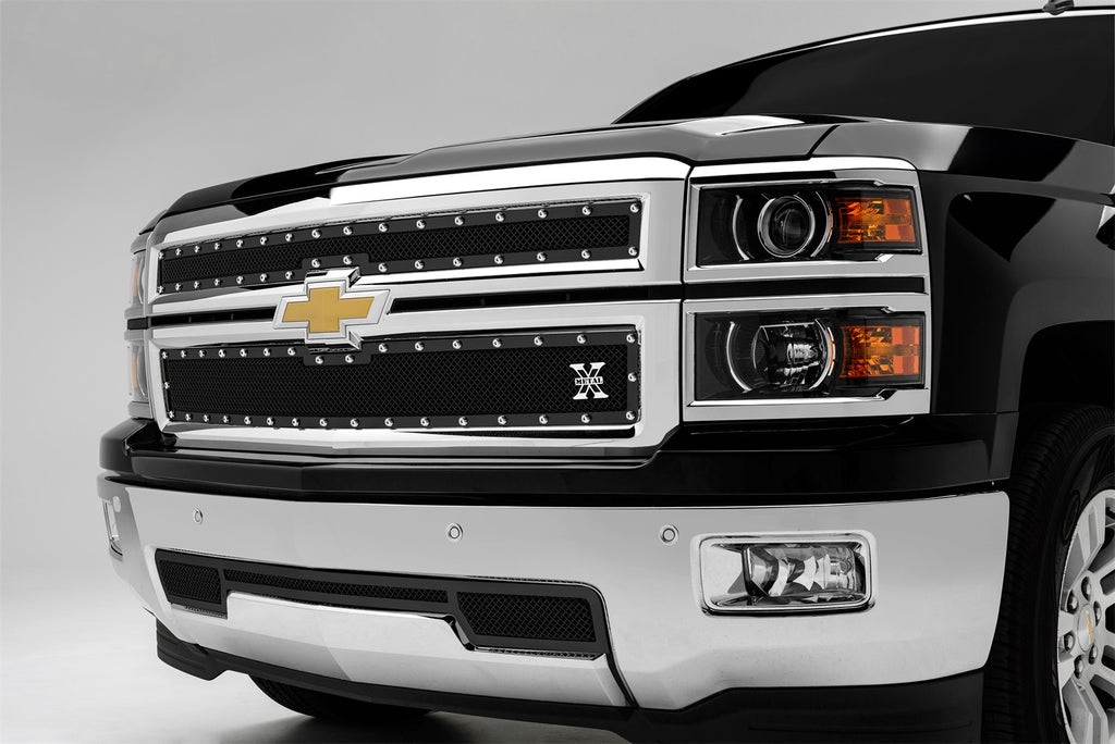 T-Rex Grilles 6711201 X-Metal Series Studded Mesh Grille Overlay