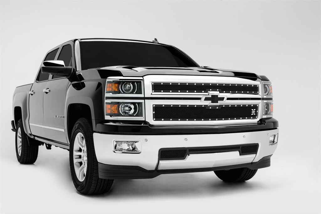 T-Rex Grilles 6711201 X-Metal Series Studded Mesh Grille Overlay