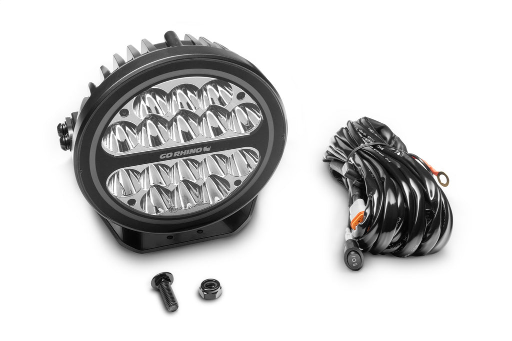 Go Rhino 750800711SRS Blackout Series - Maxround LED Spot Light