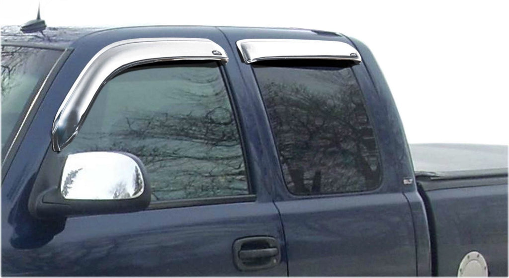 Auto Ventshade 684044 Chrome Ventvisor Deflector 4 pc.