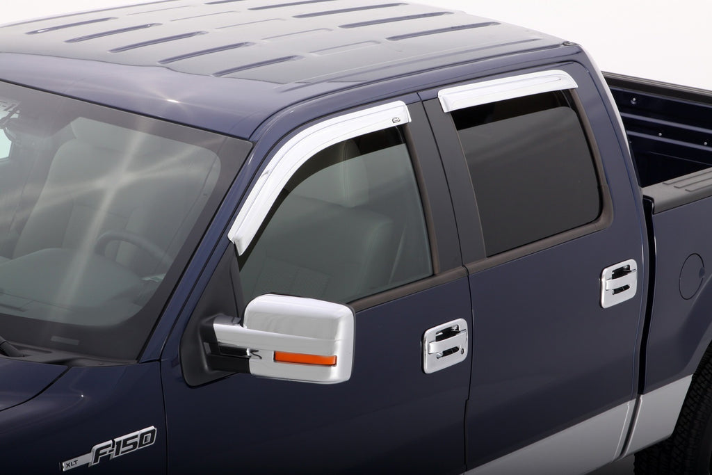 Auto Ventshade 684155 Chrome Ventvisor Deflector 4 pc. Fits 09-14 F-150