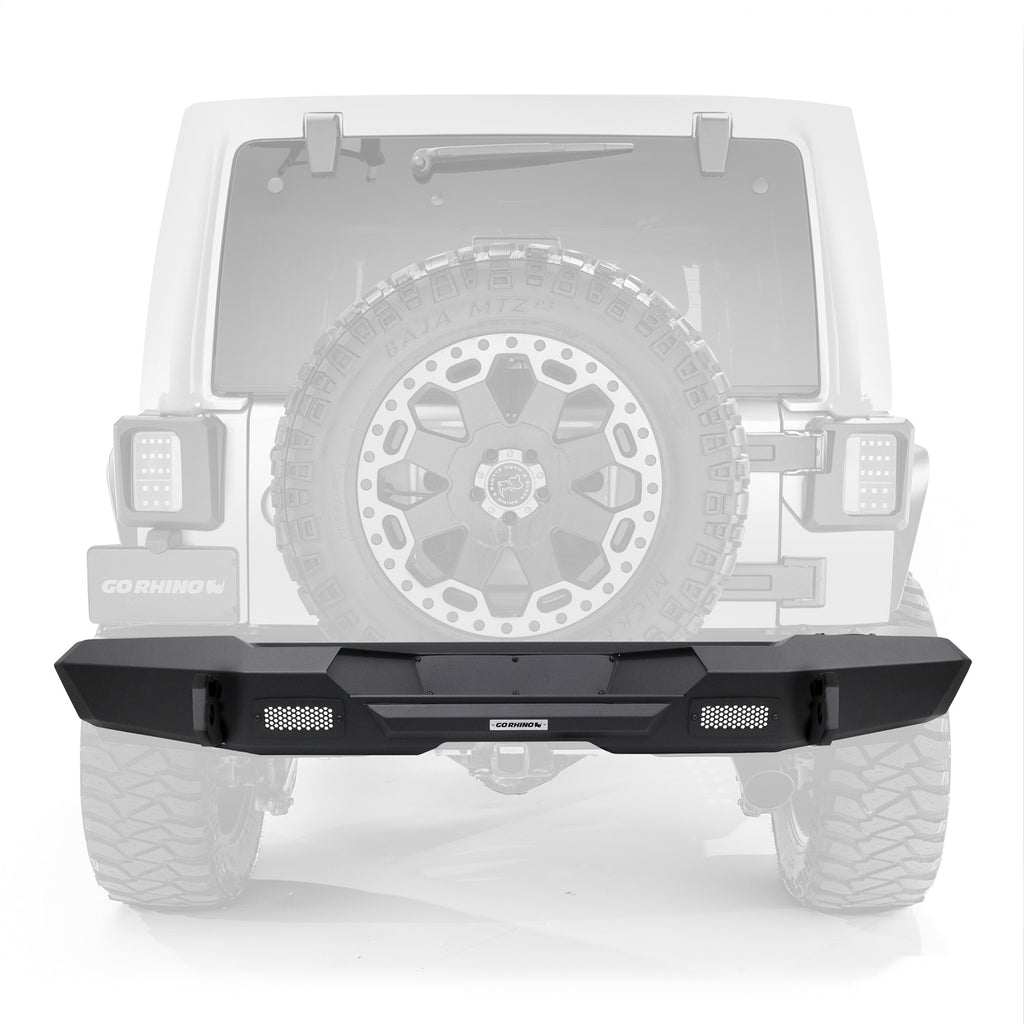 Go Rhino 27220T Trailline Rear Full Width Bumper Fits 07-18 Wrangler (JK)