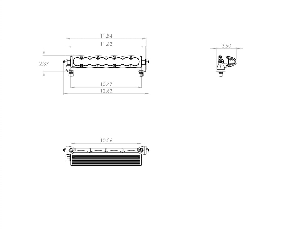 Baja Design 701014 S8 10" Wide Driving AmberLED Light Bar