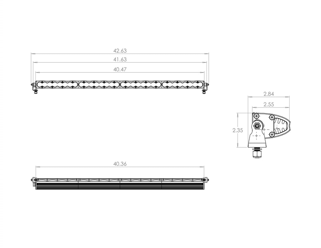 Baja Designs 704003 40 Inch LED Light Bar Driving Combo Pattern S8 Series