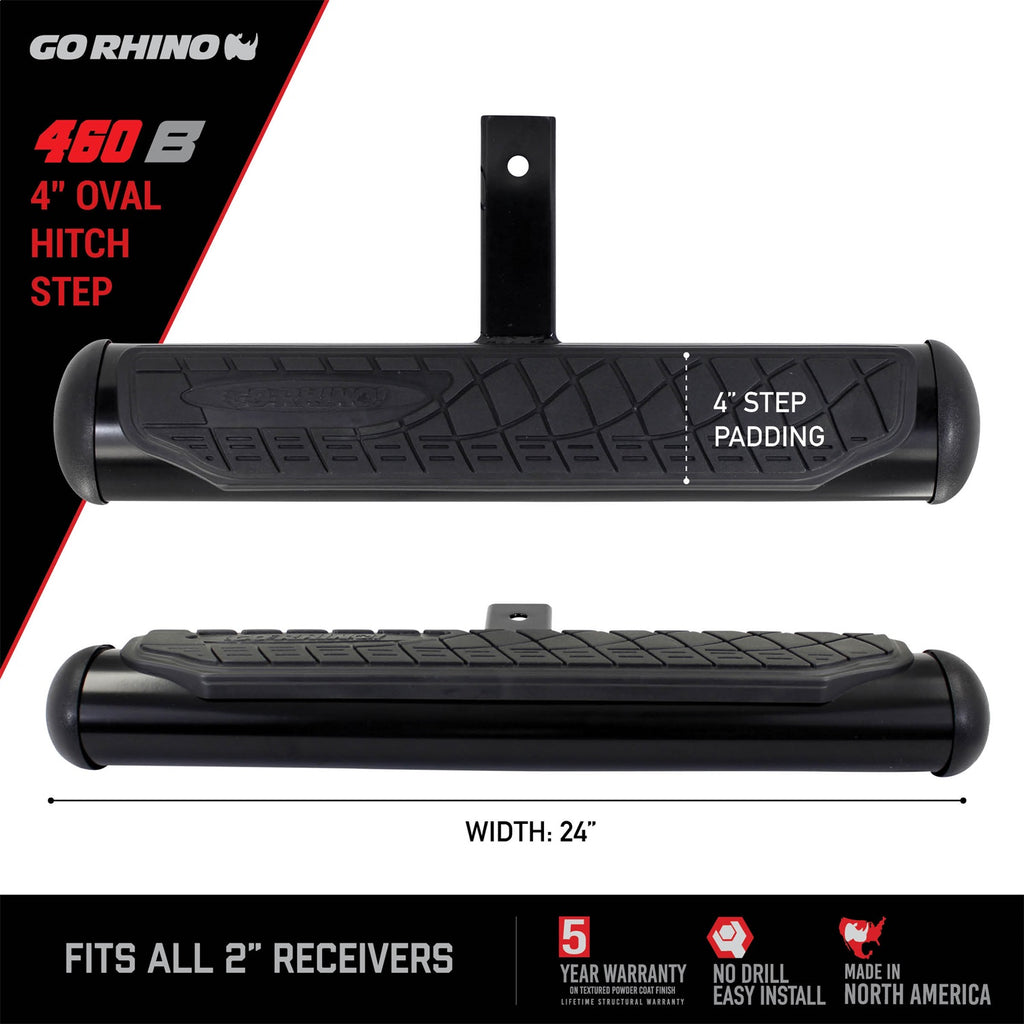 Go Rhino 460B 4 in. Oval Hitch Step