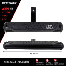 Load image into Gallery viewer, Go Rhino 460B 4 in. Oval Hitch Step