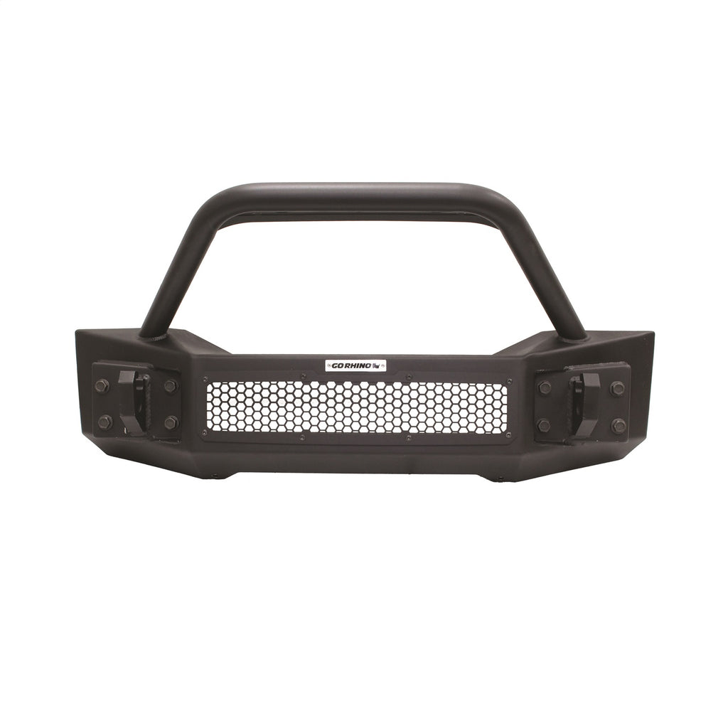Go Rhino 331101T Rockline Front Stubby Bumper w/Overrider