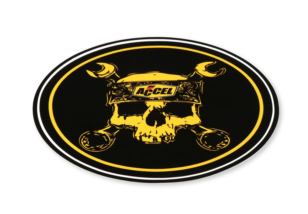 ACCEL 74839G Accel Skull Decal