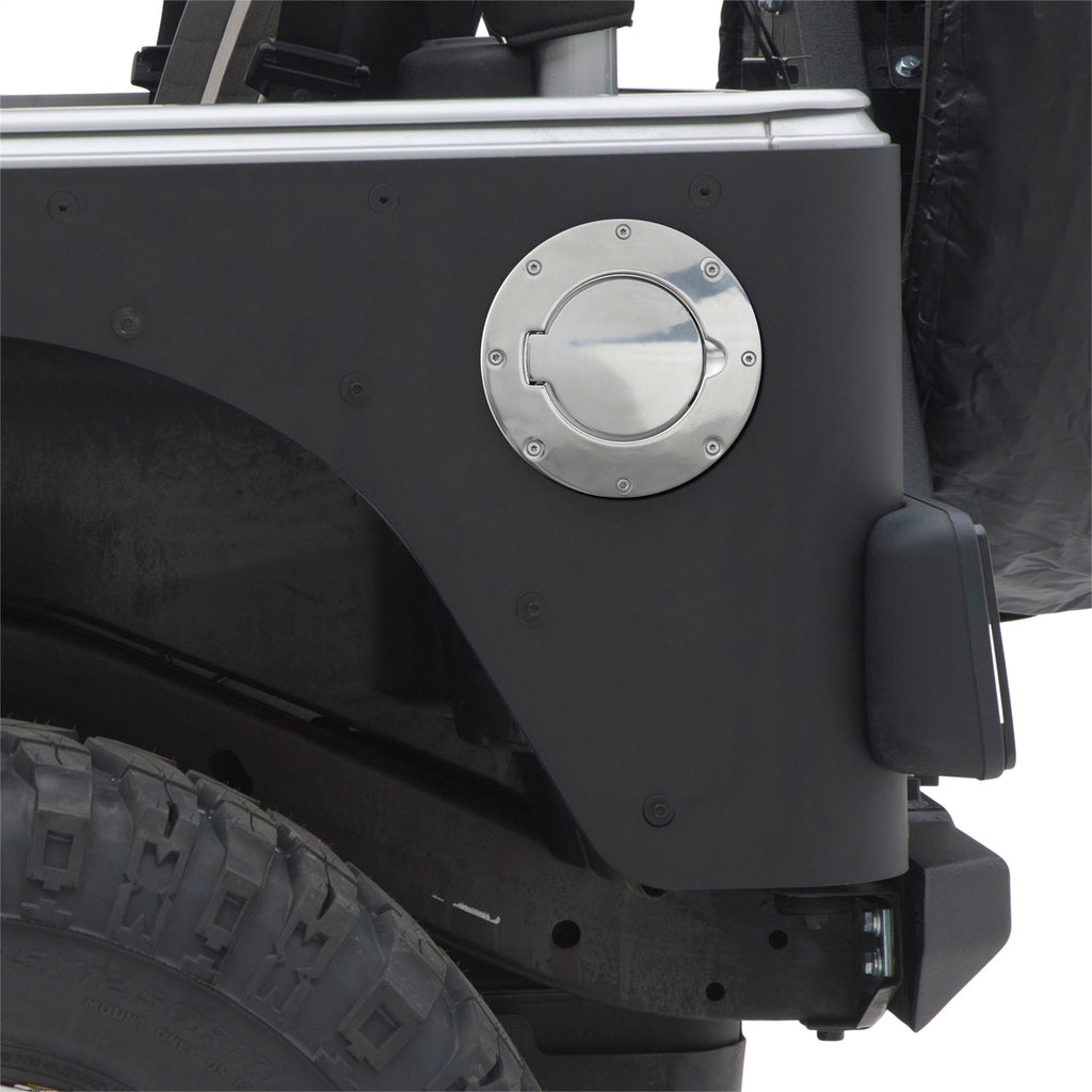 Smittybilt 75000 Billet Style Gas Cover Fits 97-06 Wrangler (TJ)