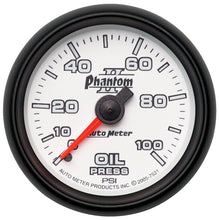 Load image into Gallery viewer, AutoMeter 7521 Phantom II Mechanical Oil Pressure Gauge