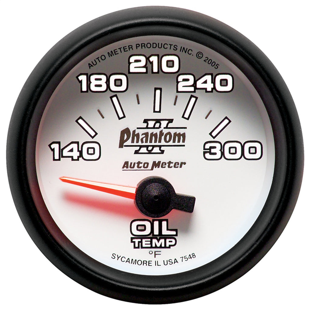 AutoMeter 7548 Phantom II Electric Oil Temperature Gauge