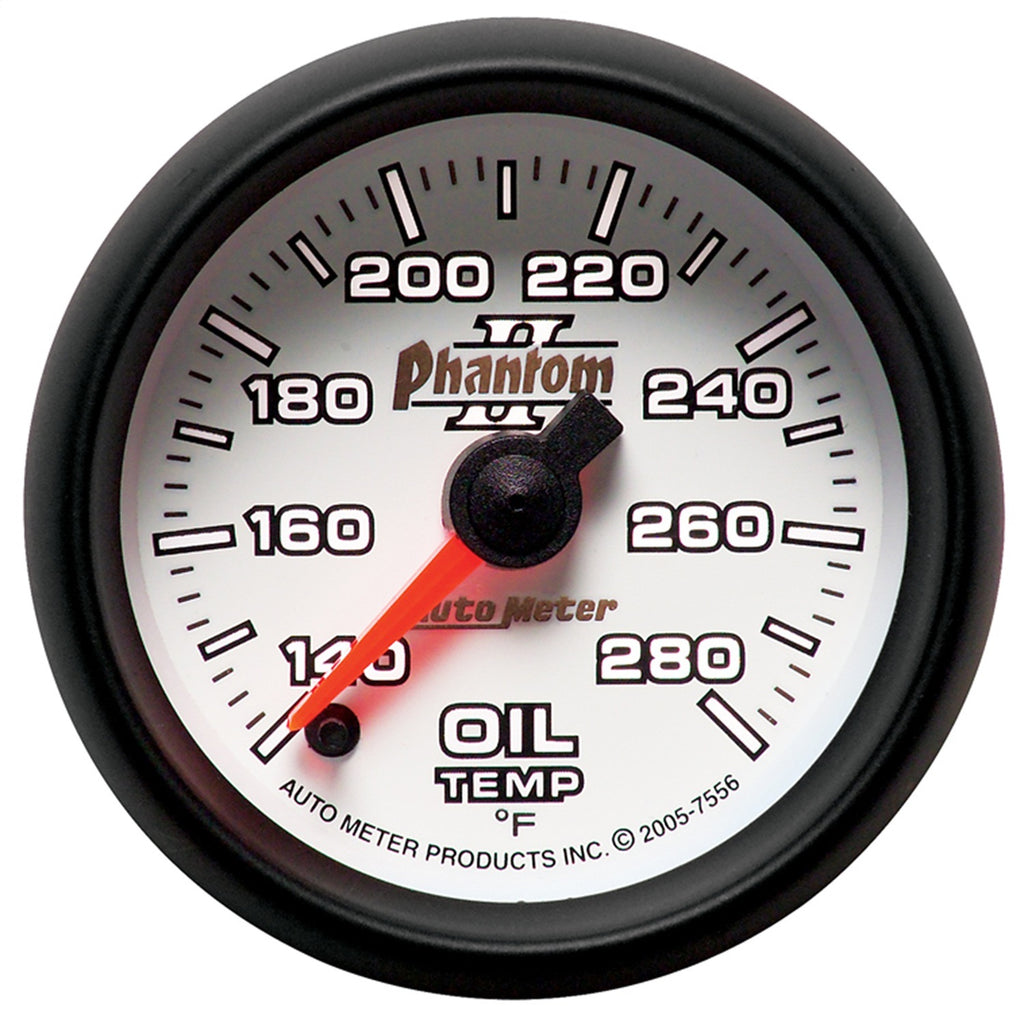 AutoMeter 7556 Phantom II Electric Oil Temperature Gauge