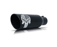 Load image into Gallery viewer, Gibson Performance 76-1003 Patriot Skull Series Black Ceramic Exhaust Tip