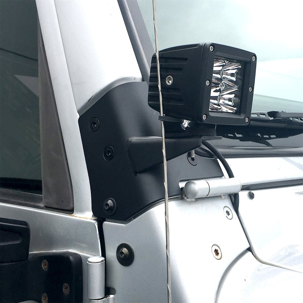 Smittybilt 7608 Windshield Mount Light Bracket Fits 97-06 Wrangler (TJ)