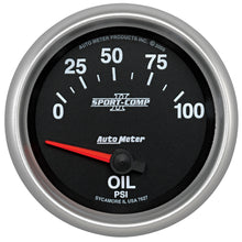 Load image into Gallery viewer, AutoMeter 7627 Sport-Comp II Electric Oil Pressure Gauge