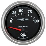 AutoMeter 7627 Sport-Comp II Electric Oil Pressure Gauge