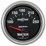 AutoMeter 7637 Sport-Comp II Electric Water Temperature Gauge