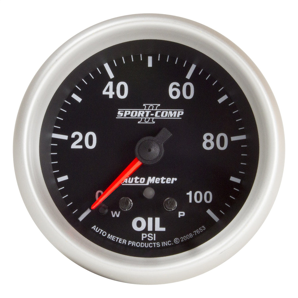 AutoMeter 7653 Sport-Comp II Electric Oil Pressure Gauge