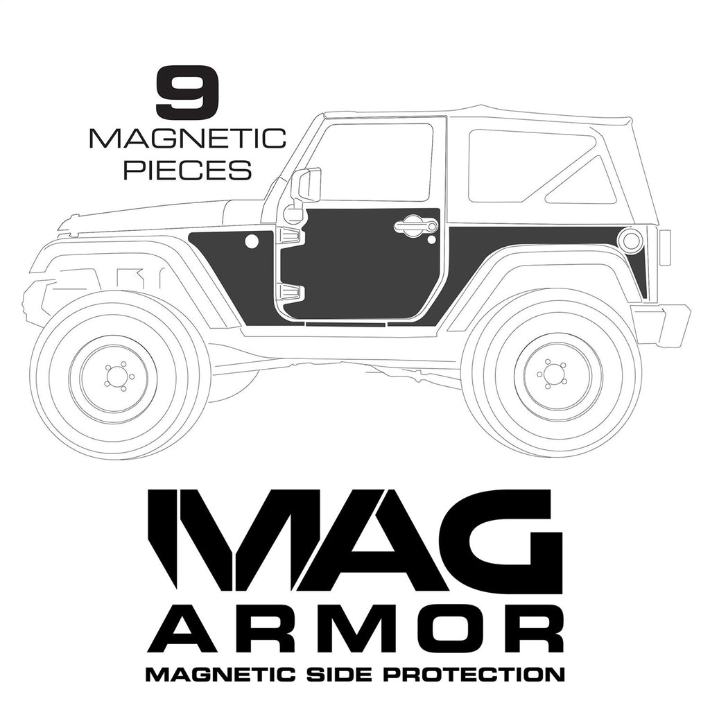 Smittybilt 76992 Mag-Armor Magnetic Trail Skins Fits 07-18 Wrangler (JK)