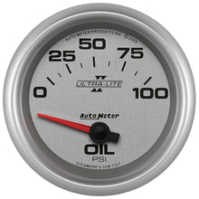 Load image into Gallery viewer, AutoMeter 7727 Ultra-Lite II Electric Oil Pressure Gauge