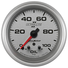 Load image into Gallery viewer, AutoMeter 7753 Ultra-Lite II Electric Oil Pressure Gauge