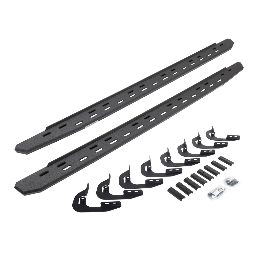 Go Rhino 69604787ST RB30 Slim Line Running Boards w/Mounting Brackets Kit