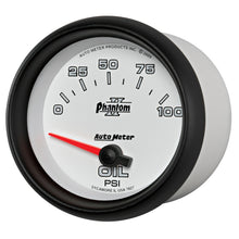 Load image into Gallery viewer, AutoMeter 7827 Phantom II Electric Oil Pressure Gauge