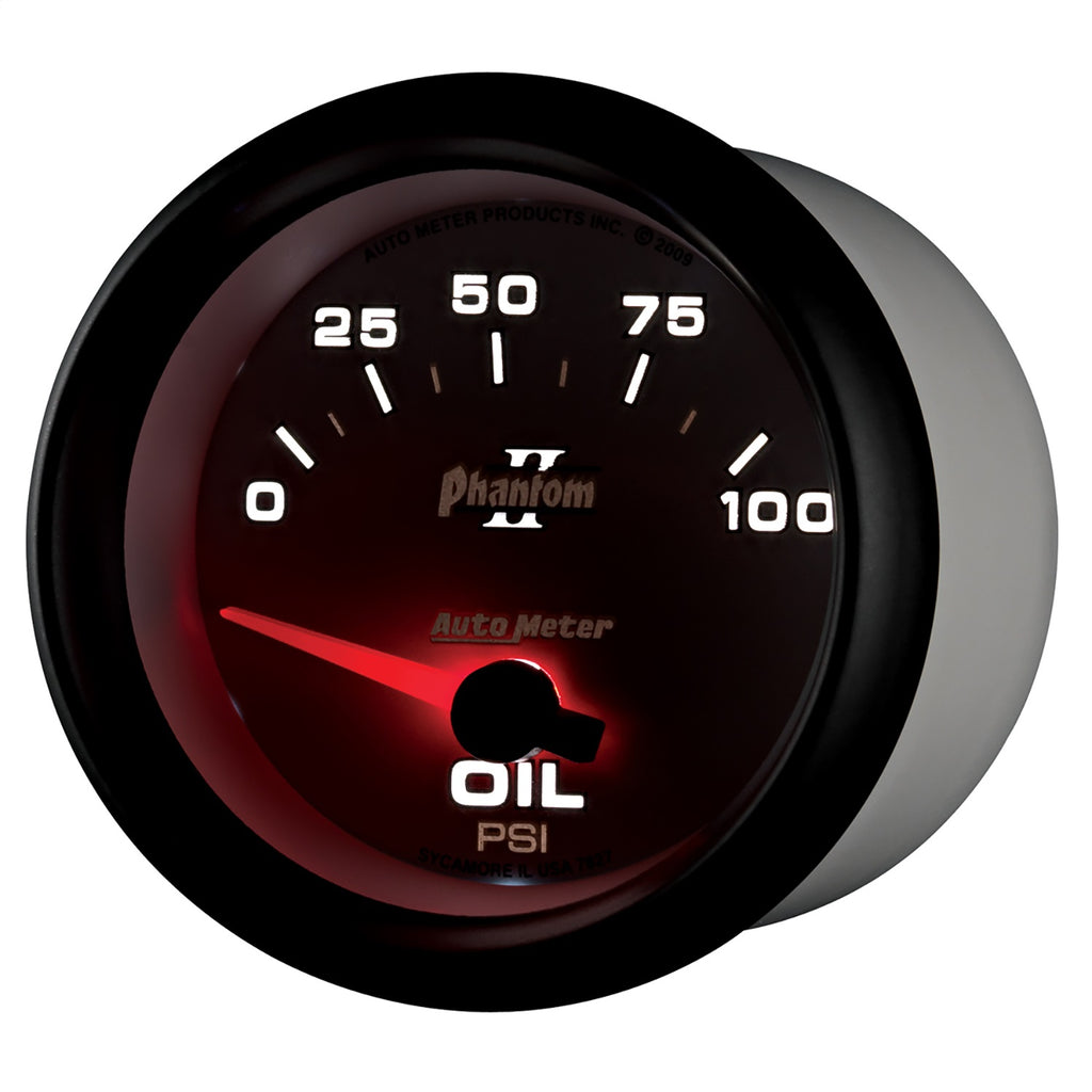 AutoMeter 7827 Phantom II Electric Oil Pressure Gauge