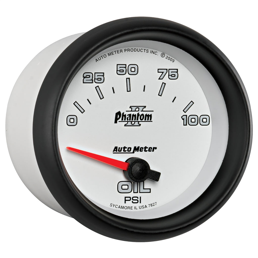 AutoMeter 7827 Phantom II Electric Oil Pressure Gauge