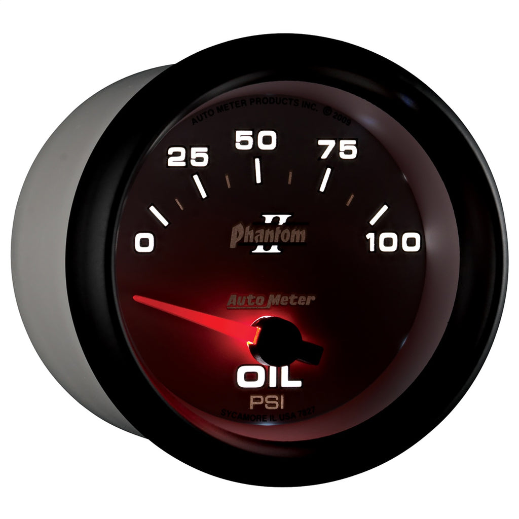 AutoMeter 7827 Phantom II Electric Oil Pressure Gauge