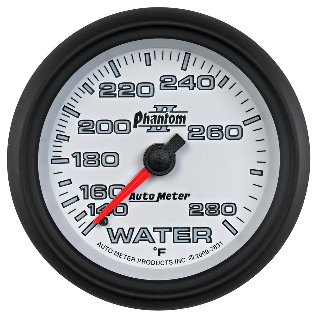 AutoMeter 7831 Phantom II Mechanical Water Temperature Gauge