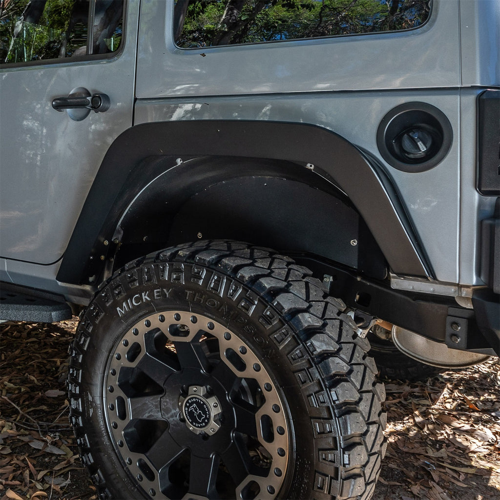 Go Rhino 701132T Trailline Steel Fenders Fits 07-18 Wrangler (JK)