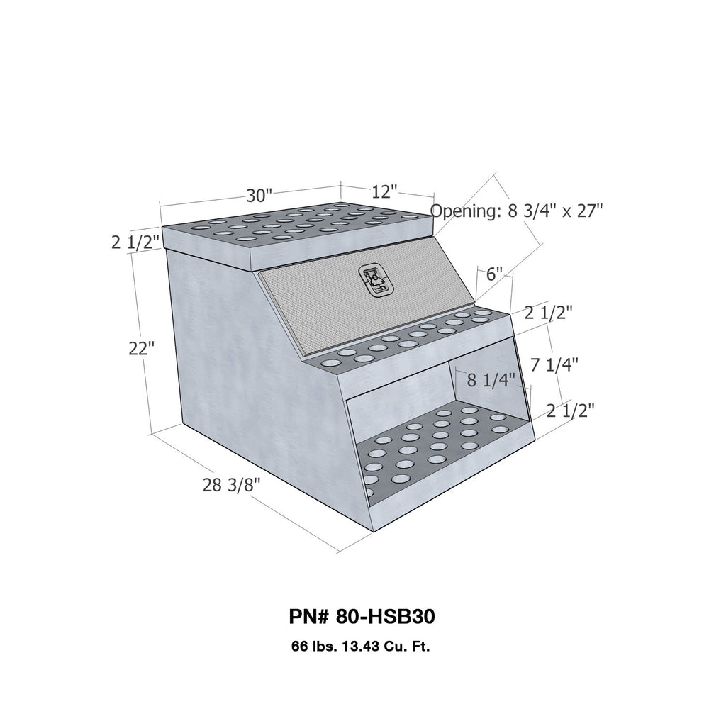 Westin 80-HSB30 Brute HD Step Tool Box