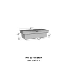 Load image into Gallery viewer, Westin 80-RB134GW Brute Gull Wing Lid Tool Box