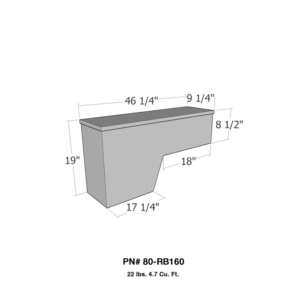 Westin 80-RB160 Brute Pork Chop Side Tool Box