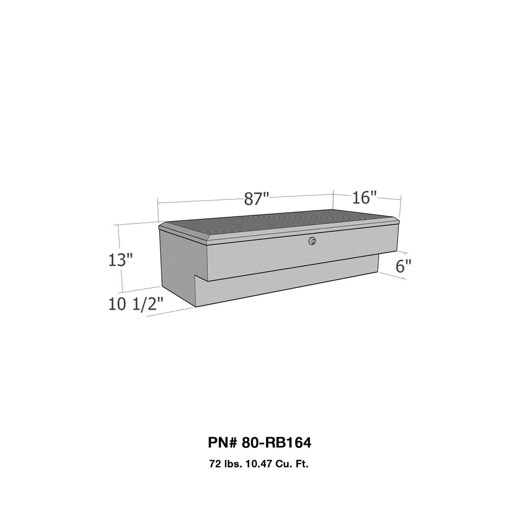 Westin 80-RB164 Brute LoSider Side Rail Tool Box