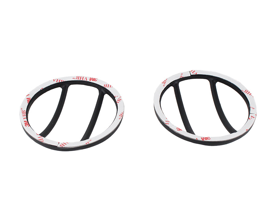 Kentrol 80014 Black Fog Light Cover Pair 07-18 Wrangler JK