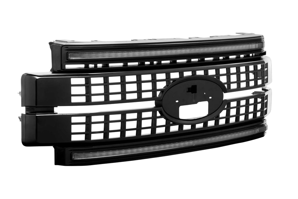 Morimoto XBG05 XBG LED Paintable Grille w White DRL Fits Ford Super Duty 17-19