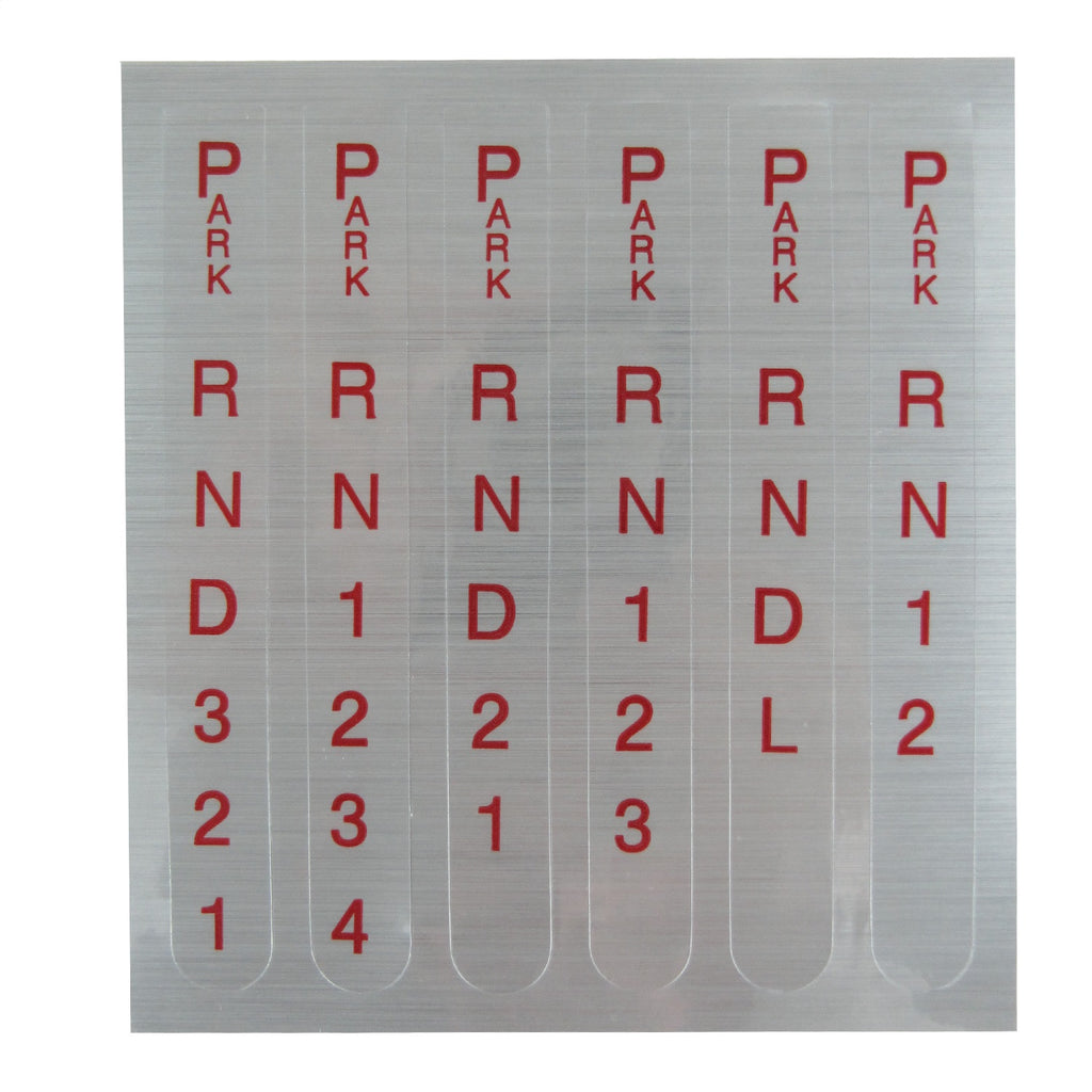 B&M 80848 Automatic Transmission Shift Indicator Window or Decal Reverse Pattern
