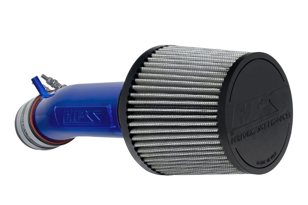 HPS 827-275BL Blue Shortram Air Intake Kit Cool Short Ram SRI High Flow Filter
