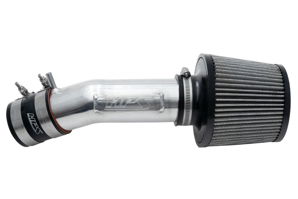 HPS 827-275P Polish Shortram Air Intake Kit Cool Short Ram SRI High Flow Filter