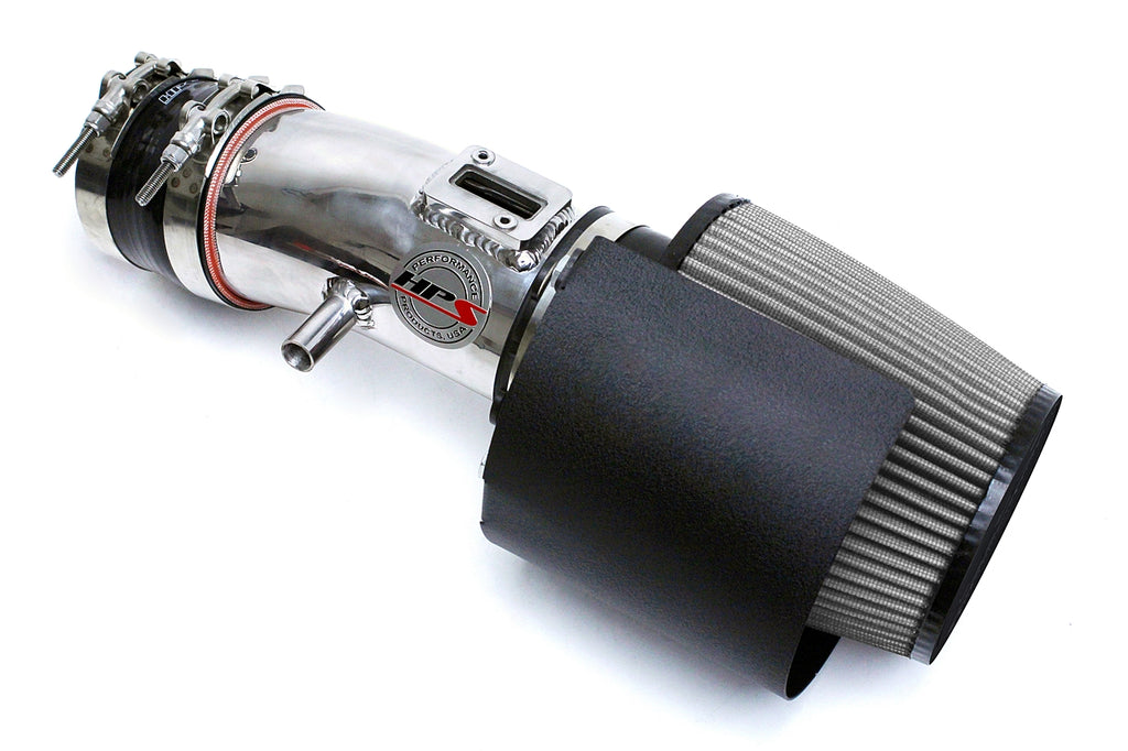 HPS 827-533P Polish Shortram Air Intake Kit for 09-17 Nissan Maxima V6 3.5L