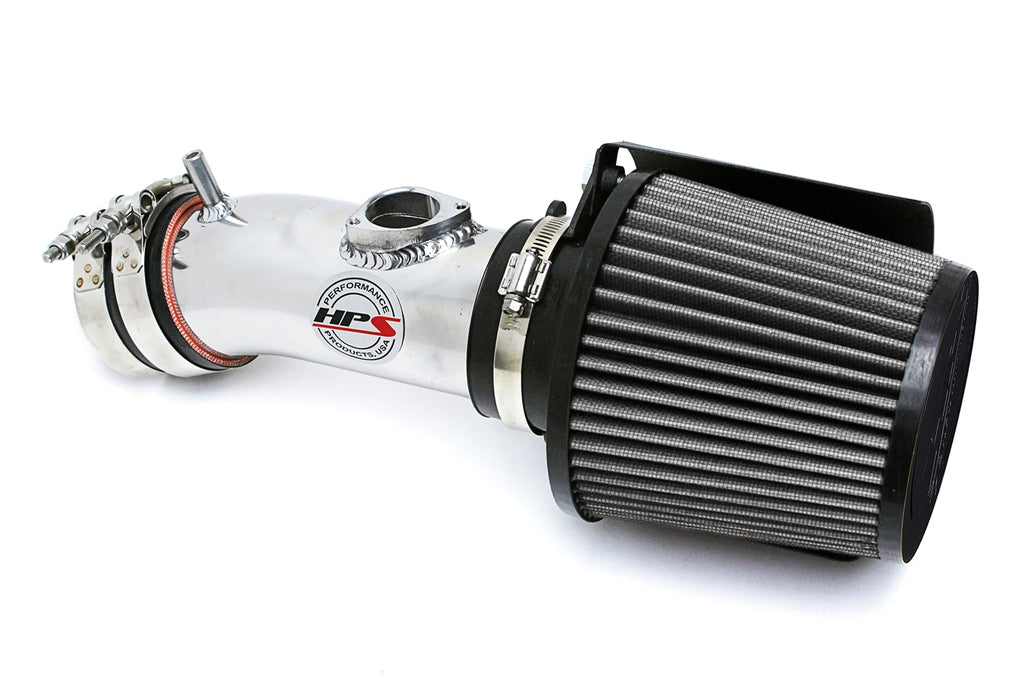 HPS 827-547P Polish Shortram Air Intake for 14-17 Mazda Mazda6 2.5L Skyactiv