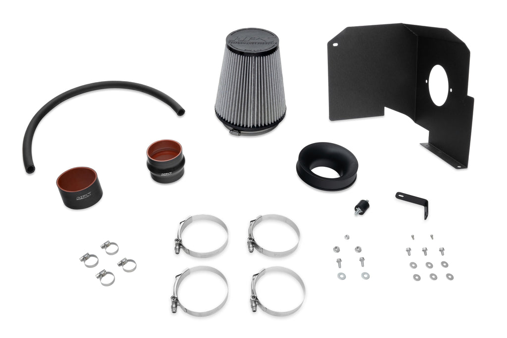 HPS 827-603BL Blue Cold Air Intake Kit Heat Shield Cool Ram 827-603BL-1