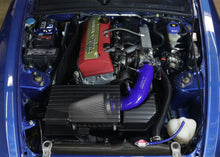 Load image into Gallery viewer, HPS 827-610WB Black Silicone Air Intake Kit Cool Short Ram SRI High Flow Filter