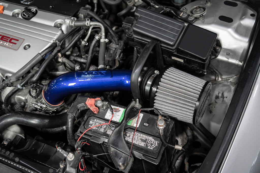 HPS 827-737BL Performance Air Intake Aluminum Blue Cone