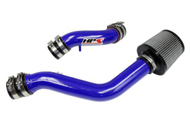 HPS 837-142BL Blue Cold Air Intake Kit Cool Long Ram CAI High Flow Filter